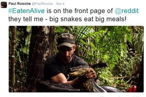 Paul Rosolie: You'll have to watch #EatenAlive to find out how it goes down