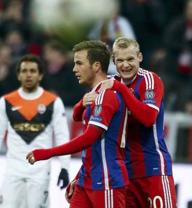 Bayern Munich, Mario Goetze, Sebastian Rode, Shakhtar Donetsk, Champions League
