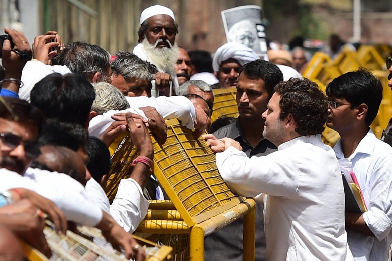 rahul gandhi, rahul gandhi rally, rahul gandhi kisan rally, rahul gandhi farmers rally, rahul gandhi returns, land acquisition, Narendra Modi, Narendra modi land acquisition, nation news