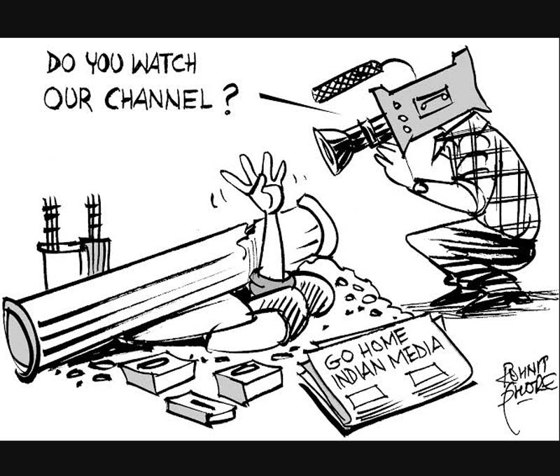 indian media on nepal