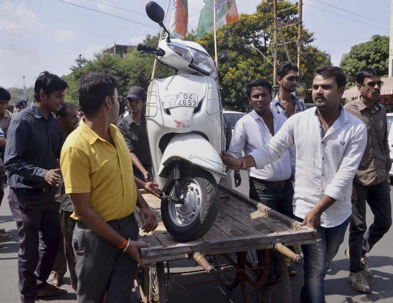 Protests against petrol price hike