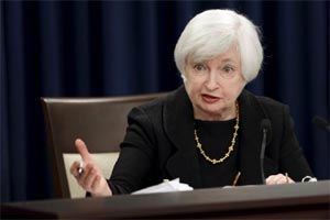 US Fed Reserve chair Janet Yellen