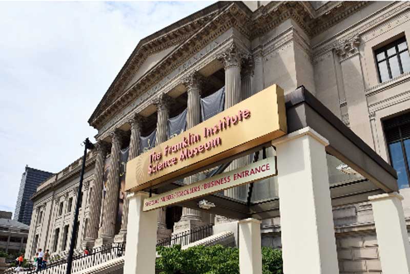 <br>The Franklin Institute</br>It is located in the heart of Philadelphia; The Franklin Institute is a leading museum in science and innovation. Interactive exhibits include Space Command, Sir Isaac's Loft: Where Art Physics Collide, The Franklin Air Show, and the famous Giant Heart. Two-stories high, The Giant Heart would be the accurate size for a 220-foot tall person —someone as tall as the Statue of Liberty! For more than half a century, walking through the Giant Heart has been a ritual of passageway for children in Philadelphia. No visit to The Franklin Institute would be complete without visiting the icon that generations love with all their hearts! Learn how to keep your heart in tip-top shape as you explore this 5,000 square foot exhibition.