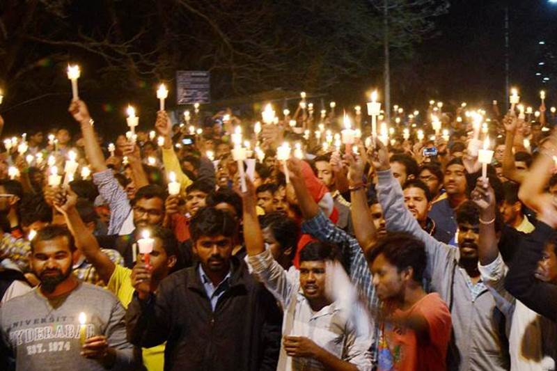 rahul gandhi, rahul gandhi hunger strike, rahul gandhi hyderabad university visit, rahul gandhi hyderabad fast, rahul gandhi on rohith vemula suicide, rahul gandhi candle demonstration, rahul gandhi politics, bjp on rahul gandhi strike, rohith vemula suicide news, rothith vemula birthday strike, rahul gandhi slammed by BJP