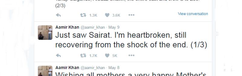 Sairat, Sairat box office, Sairat collections, Sairat box office collections, Aamir Khan, Aamir Khan sairat, Ritiesh Deshmukh, Tusshar Kapoor