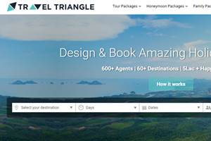 TravelTriangle was established in 2011 with a team of 300+ people. Based oin noida, the entrprise is a brainchild Sankalp Agarwal (IIT Kharagpur), Sanchit Garg (IIT Bombay) and Prabhat Gupta (IIT Guwahati).