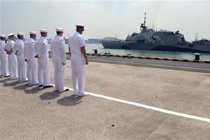 Singapore is Satpura's last port call before returning to home base. (Reuters)