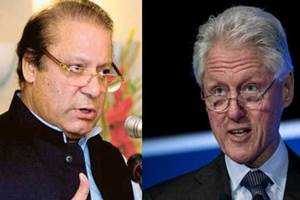 "The sole purpose of Clinton's visit to Pakistan was to save Sharif from hanging," Aziz .(PTI)