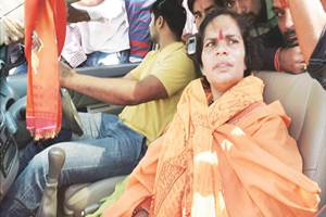 The Sadhvi claimed that the attack on Champion's house was part of a "premeditated" conspiracy. (PTI)