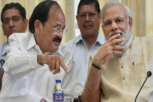 "There is no confrontation between the judiciary and government. We got the mandate and are functioning according to it. We do our work according to our mandate," Naidu said (PTI photo)