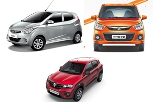 Renault Kwid 1.0L vs Maruti Suzuki Alto K10 vs Hyundai Eon – Price, features and specs