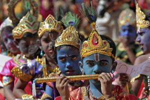 “Lord Krishna’s life and teachings emphasize the importance of performing one’s duty without thought of reward, of different paths leading to the same goal and of the importance of ethical and moral values to society,” President Mukherjee said in his message. (Reuters)