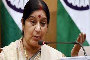 Swaraj tweeted the matter tagging Defence Minister Manohar Parrikar and the Indian Navy. (Source: PTI)