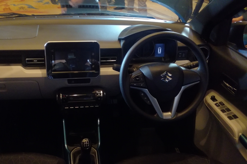 The interior of the Maruti Suzuki Ignis will have dual tone dash board colour them with dark upholstery for the seats. Like the exterior customisation options, the company is offering customisation of the exterior colour on select components inside the car like the centre console, portion of the dashboard door handles etc. The top end variant will also get steering mounted audio and phone controls to operate the 7-inch touchscreen infotainment system