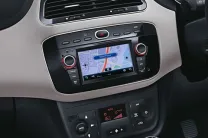  Audio Video Navigation infotainment system available on the higher versions of the Fiat Linea is easy to use and has ergonomic controls 