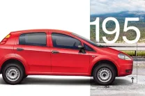  Ground clearance of the Fiat Punto Pure is impressive and can soak up any undulations with ease. 