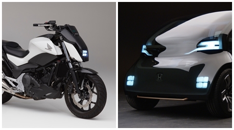 This Honda motorcycle can balance itself and this car can earn for you! Really