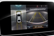  PARKTRONIC available in the Mercedes-Benz CLS enables the driver to view all angles while parking the vehicle 