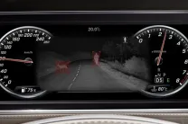  Night Vision Assist in the Mercedes Maybach S-Class aids the driver in assessing hazards while driving at night 