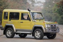  The factory fitted snorkel enables the Force Gurkha to do impressive off roading. 
