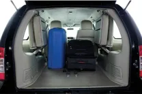  Boot space in the Force One is ample and can be increased if by folding the third row. 