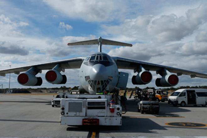 The llyushin 38 Sea Dragon (IL 38 SD) Long Range Maritime Reconnaissance (LRMR) aircraft of Indian Navy, ex-Goa, carried out a successful Anti Ship Missile firing on a target ship in the Arabian Sea. (Reuters)