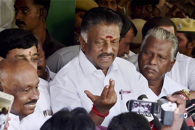 Tamil Nadu Chief Minister O Pannerselvam. (PTI)