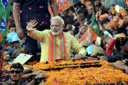  Prime Minister Narendra Modi on Friday said that the huge support of the youth is gladdening in Uttar Pradesh. (PTI)