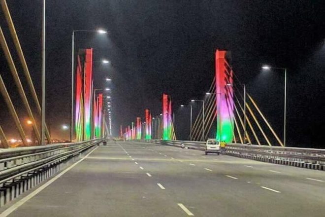 Narendra Modi, Naramada River, Bharuch, Bharuch bridge, Prime Minister, National Highway, gujarat, Ahmedabad-Mumbai National Highway