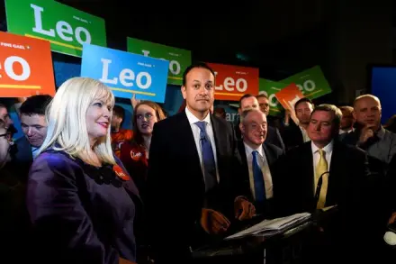 Ireland's Minister for Social Protection Leo Varadkar launches his campaign bid for Fine Gael party leader in Dublin. (Reuters)