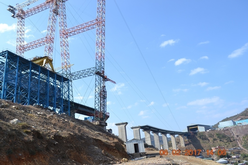 Chenab bridge, Chenab bridge images, Chenab bridge project details
