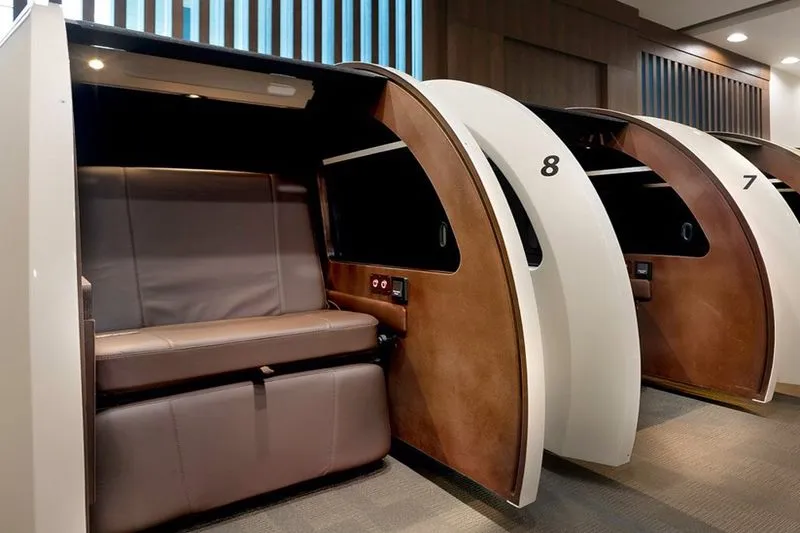 Sleep n fly lounge Dubai Airport offers innovative Igloo pods for its