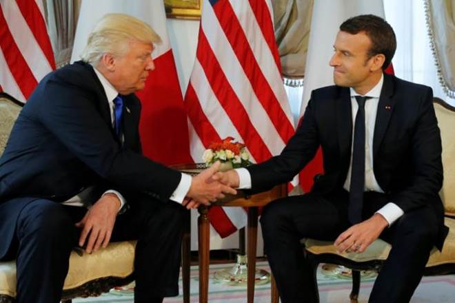 donald trump, emmanuel macron, emmanuel macron wife, french government facebook page