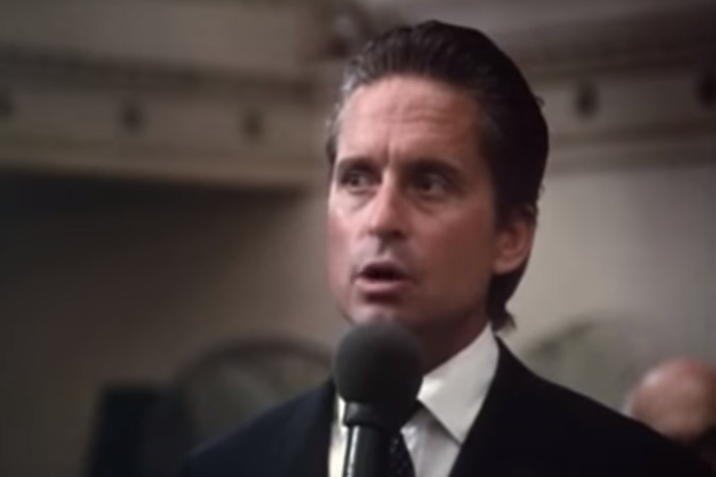 ‘Wall Street’, a fictitious movie starring Michael Douglas and Charlie Sheen is sort of a cult movie that could be credited with having introduced many people to the cunning of the stock market investing. Gordon Gekko, one of the biggest stock speculators on Wall Street, manipulates the market using inside information and his motto best describes his approach: greed is good. Bud Fox is an ambitious stock trader who will do just about anything to get into the big league. He has been actively courting Gordon Gekko.