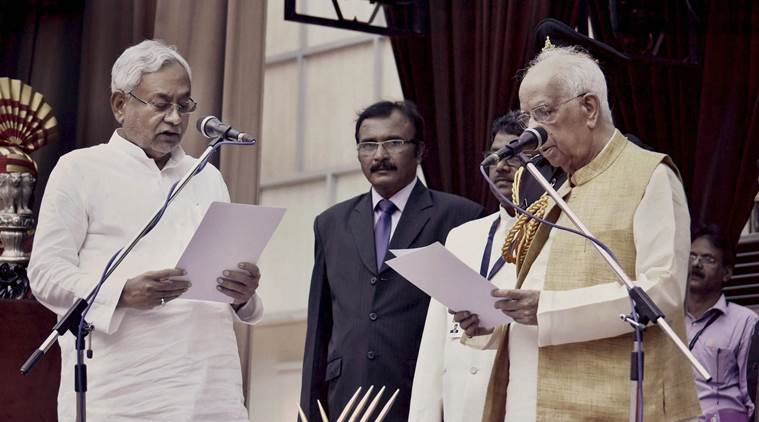 Arvind Kejriwal, Nitish Kumar, President Ram Nath Kovind, Kovind swearing in ceremony, swearing in ceremony, President Kovind, Chief Minister of Bihar, non-NDA CM, Prime Minister Narendra Modi, PM Modi, Narendra Modi, BJP president Amit Shah, Amit Shah, Congress president Sonia Gandhi, Sonia Gandhi, BJP leader L K Advani, L K Advani, JD(U), Janata Dal United, Janata Dal
