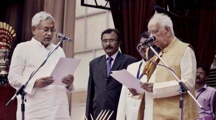 Arvind Kejriwal, Nitish Kumar, President Ram Nath Kovind, Kovind swearing in ceremony, swearing in ceremony, President Kovind, Chief Minister of Bihar, non-NDA CM, Prime Minister Narendra Modi, PM Modi, Narendra Modi, BJP president Amit Shah, Amit Shah, Congress president Sonia Gandhi, Sonia Gandhi, BJP leader L K Advani, L K Advani, JD(U), Janata Dal United, Janata Dal