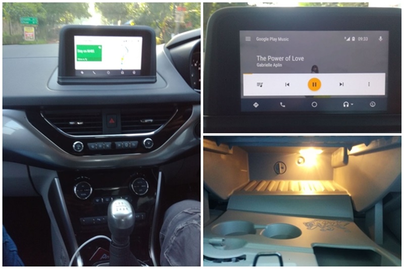 The Nexon also get a cooled, illuminated and expandable glove box, that is quite spacious, along with which it gets plenty of cubby holes all around, including the door frame holders that can drain out fluids, without them entering the cabin.