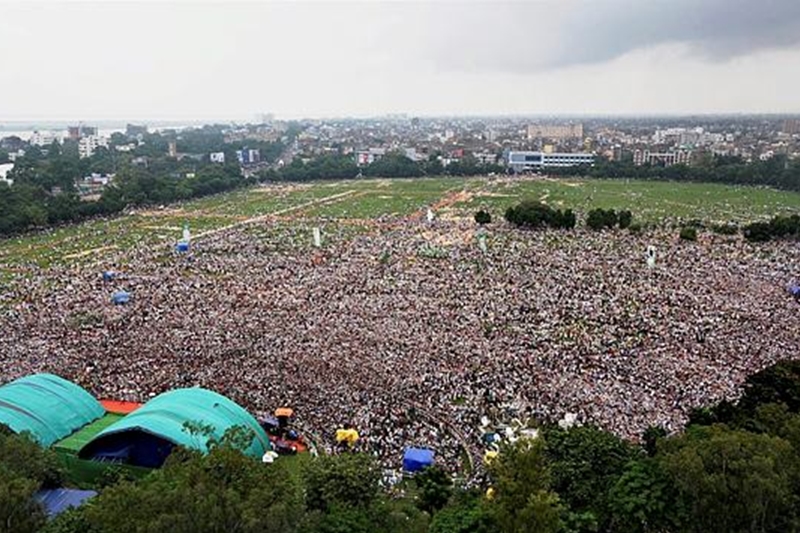 Lalu Prasad Yadav rally, Lalu Prasad Yadav rally in Patna, Narendra Modi, Gandhi Maidan, Gandhi Maidan rally, Sharad Yadav, Tejashwi Yadav, Lalu Prasad Yadav rally pictures