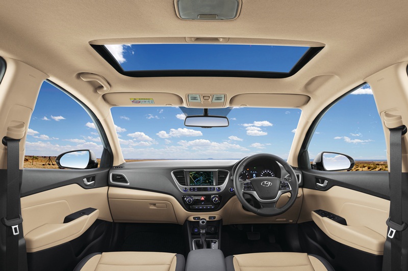 The new Verna is equipped with segment-first features like front-ventilated seats, rear curtains, cruise control and an eco-coating that controls and eliminates foul smell, if any, from the cabin. The sedan also gets six airbags, a multi-info 7-inch IPS display touchscreen and sliding front centre console armrest. The infotainment system features voice recognition, navigation as well as Apple CarPlay, Android Auto and MirrorLink connectivity.