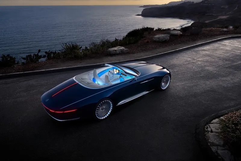 Vision Mercedes-Maybach 6 Cabriolet concept almost measures six meters in length, to be precise it measures 5700 mm in length, 2100 mm in width and 1430 mm in height. The car has lived up to the visionary design concepts ever showcased by the company including the Vision EnerG‑Force (Los Angeles, November 2012), AMG Vision Gran Turismo (Sunnyvale, 2013), Vision Tokyo (Tokyo 2015) and Vision Mercedes-Maybach 6 Coupé (Pebble Beach 2016)
