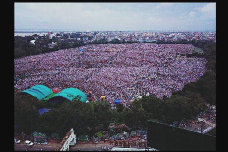 Lalu Prasad Yadav rally, Lalu Prasad Yadav rally in Patna, Narendra Modi, Gandhi Maidan, Gandhi Maidan rally, Sharad Yadav, Tejashwi Yadav, Lalu Prasad Yadav rally pictures