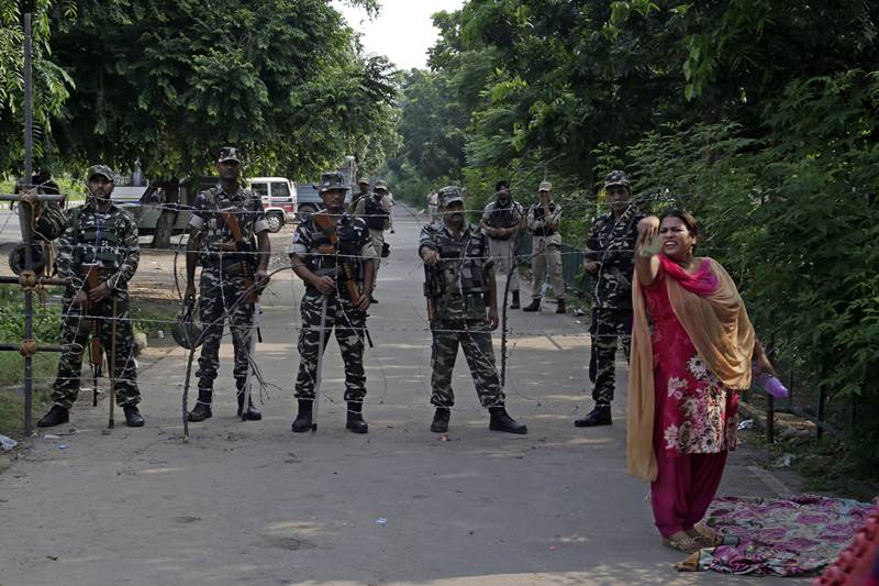 gurmeet ram rahim, ram rahim, ram rahim rape verdict, ram rahim convoy, 200 cars convoy, punjab lockdown, haryana lockdown, dera sacha sauda followers, foolowers of dera sacha sauda, dera sacha sauda images, panchkula, ram rahim panchkula verdict, ram rahim news, ram rahim images