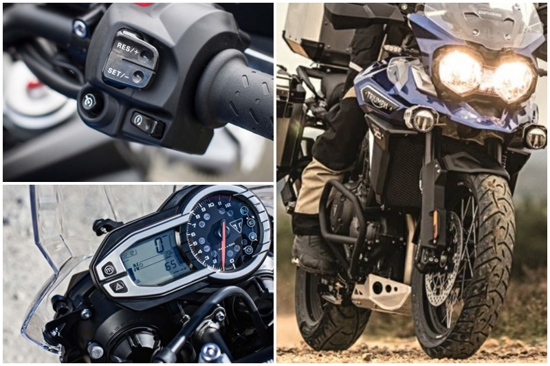 Features (Tiger 800 XRx): The Tiger 800 comes with three riding modes - Road, Off-Road, configurable Rider. It also features cruise control, adjustable screen, a centre stand, hand guards, additional 12V power socket, self cancelling indicators.