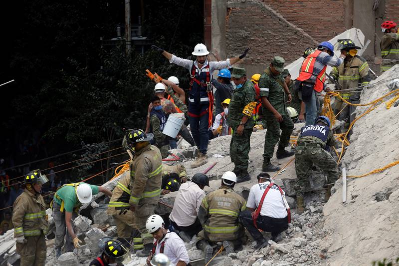 Mexico earthquake, aftershock mexico, earthquake tremors in mexico, rescue operations, Mexico city