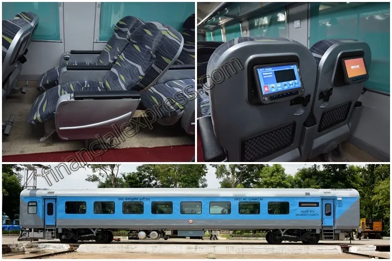 Anubhuti coaches These luxury AC chair cars have aircraftlike