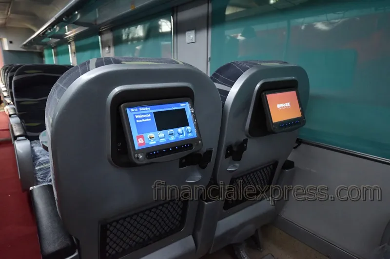 Anubhuti coaches These luxury AC chair cars have aircraftlike