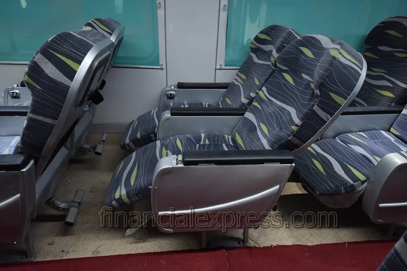 Anubhuti coaches These luxury AC chair cars have aircraftlike