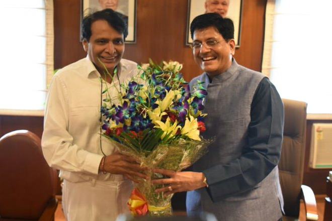 piyush goyal, railway minister, cabinet reshuffle, suresh prabhu, modi cabinet reshuffle