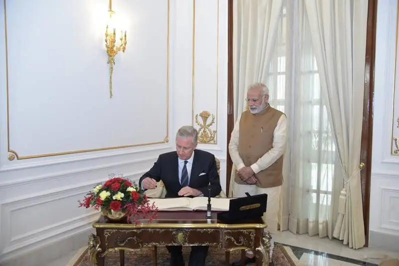 pm narendra modi, pm modi, modi, Belgium, belgian King Philippe, Belgian royals visit India, Rashtrapati Bhavan, Queen Mathilde