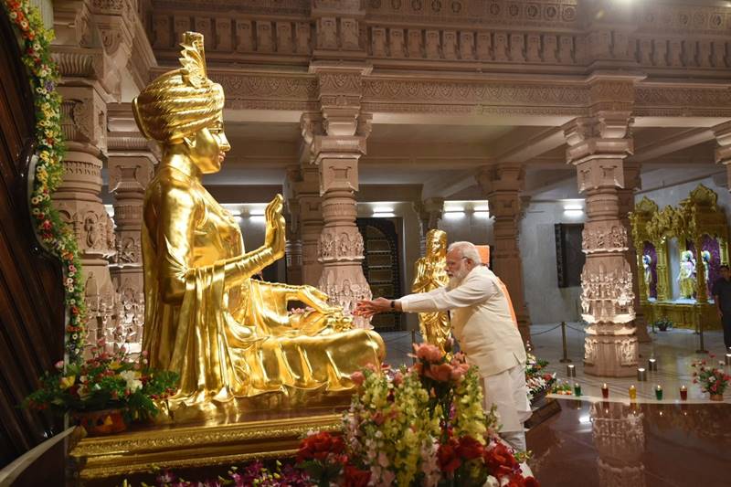 Gandhinagar Akshardham Temple, Akshardham Temple, Akshardham Temple silver jubilee, pm narendra modi, pm modi, modi, modi in gujarat, gujarat, Akshardham pics